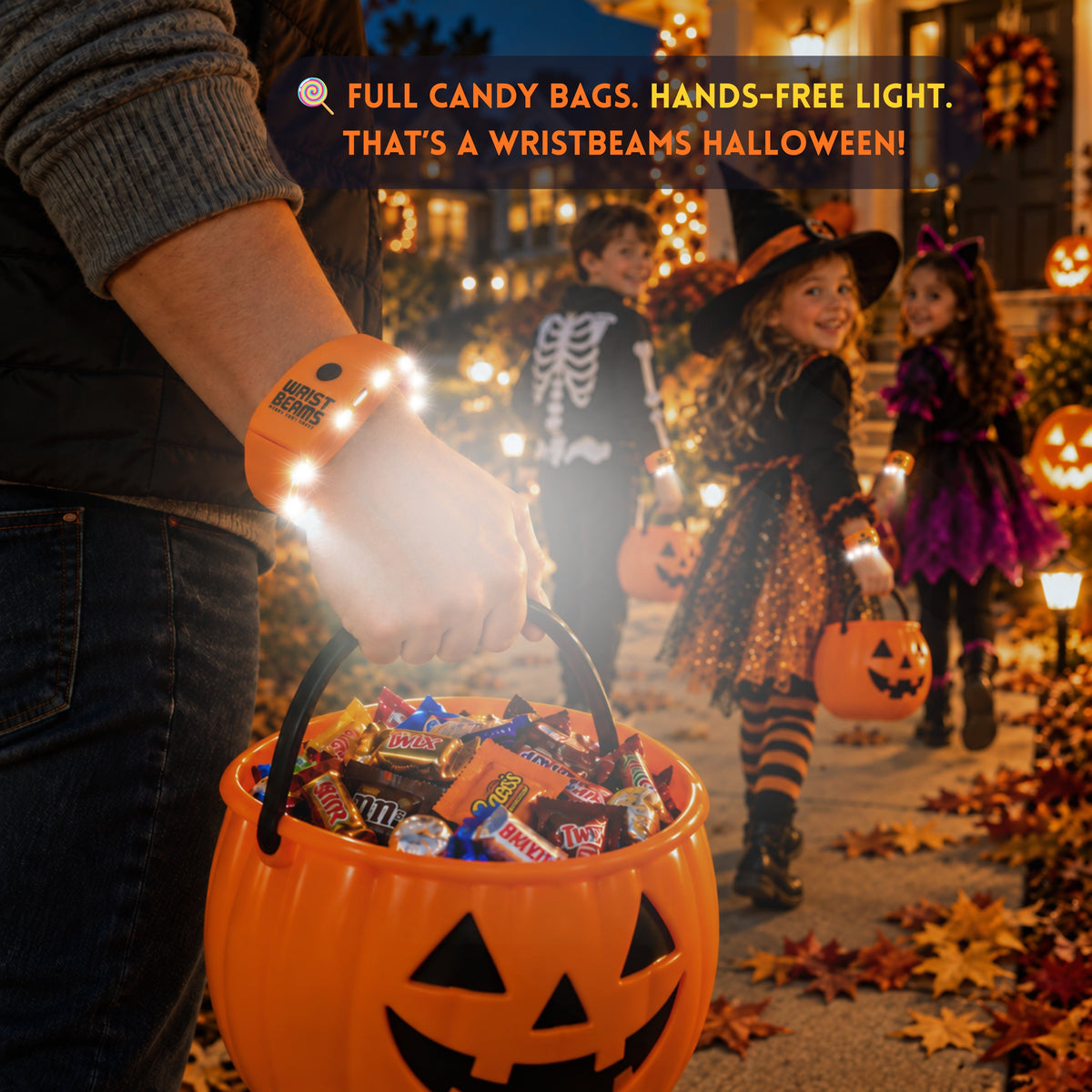 🔦🎃Light the Way to Halloween Fun with Wristbeams® Hands-Free Wrist Flashlight