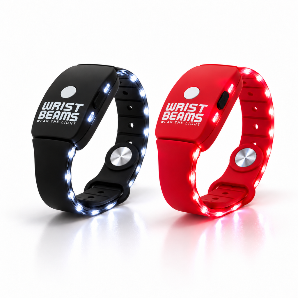 Wristbeams® Limited Edition Halloween Orange (October Only)- Wrist-Worn Hands-Free Flashlight with Red Light🎃👻🦇
