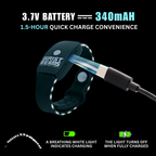 USB-C rechargeable flashlight - Wearable hands-free LED flashlight - Wrist Flashlight