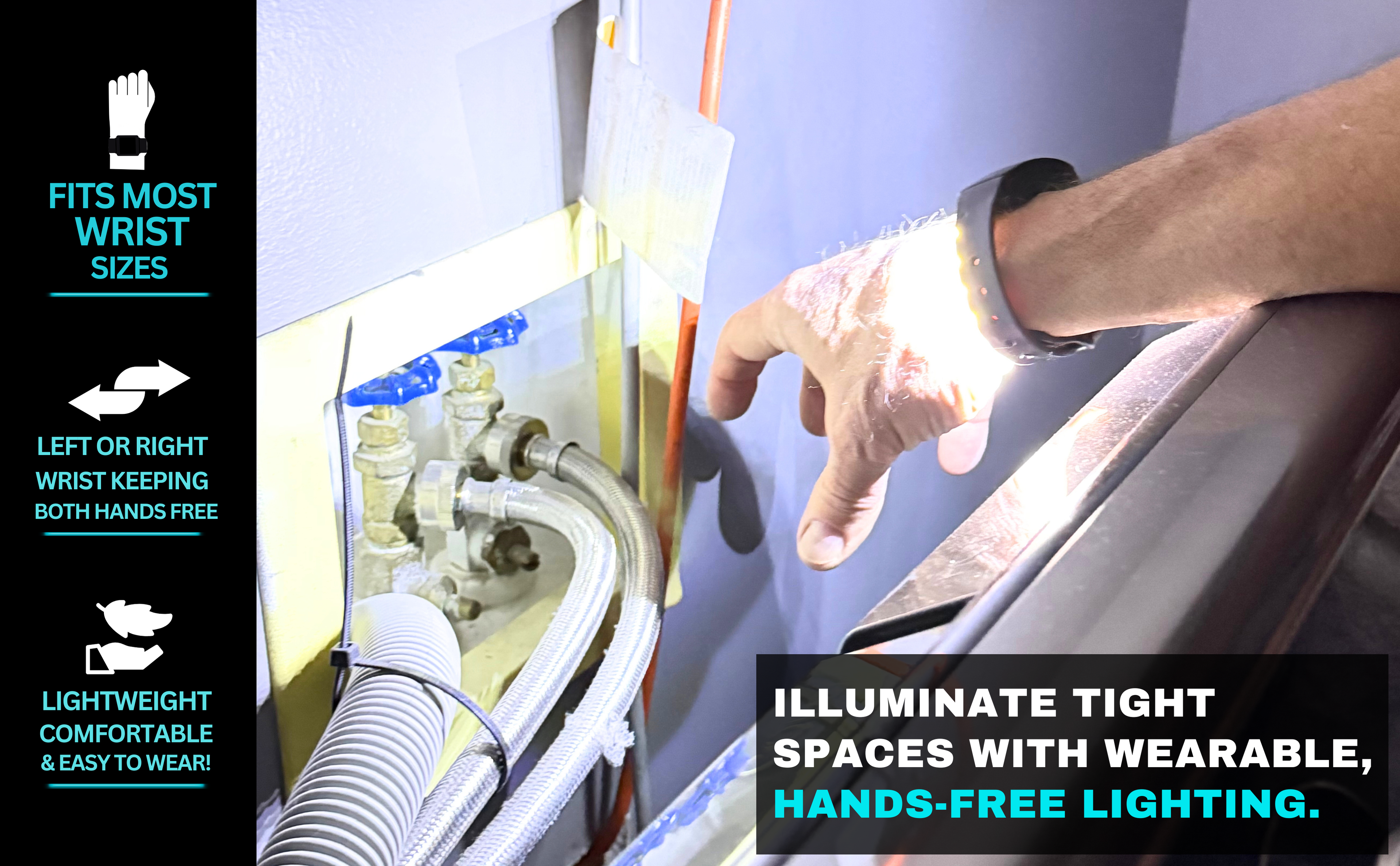 Light Up Tight Spaces with Hands-Free, Wearable Illumination.