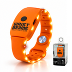 Wristbeams® Limited Edition Halloween Orange (October Only)- Wrist-Worn Hands-Free Flashlight with Red Light🎃👻🦇