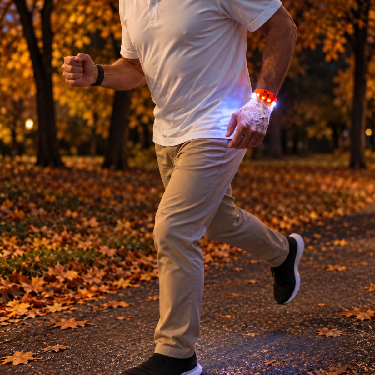 Wristbeams® Limited Edition Halloween Orange (October Only)- Wrist-Worn Hands-Free Flashlight with Red Light🎃👻🦇