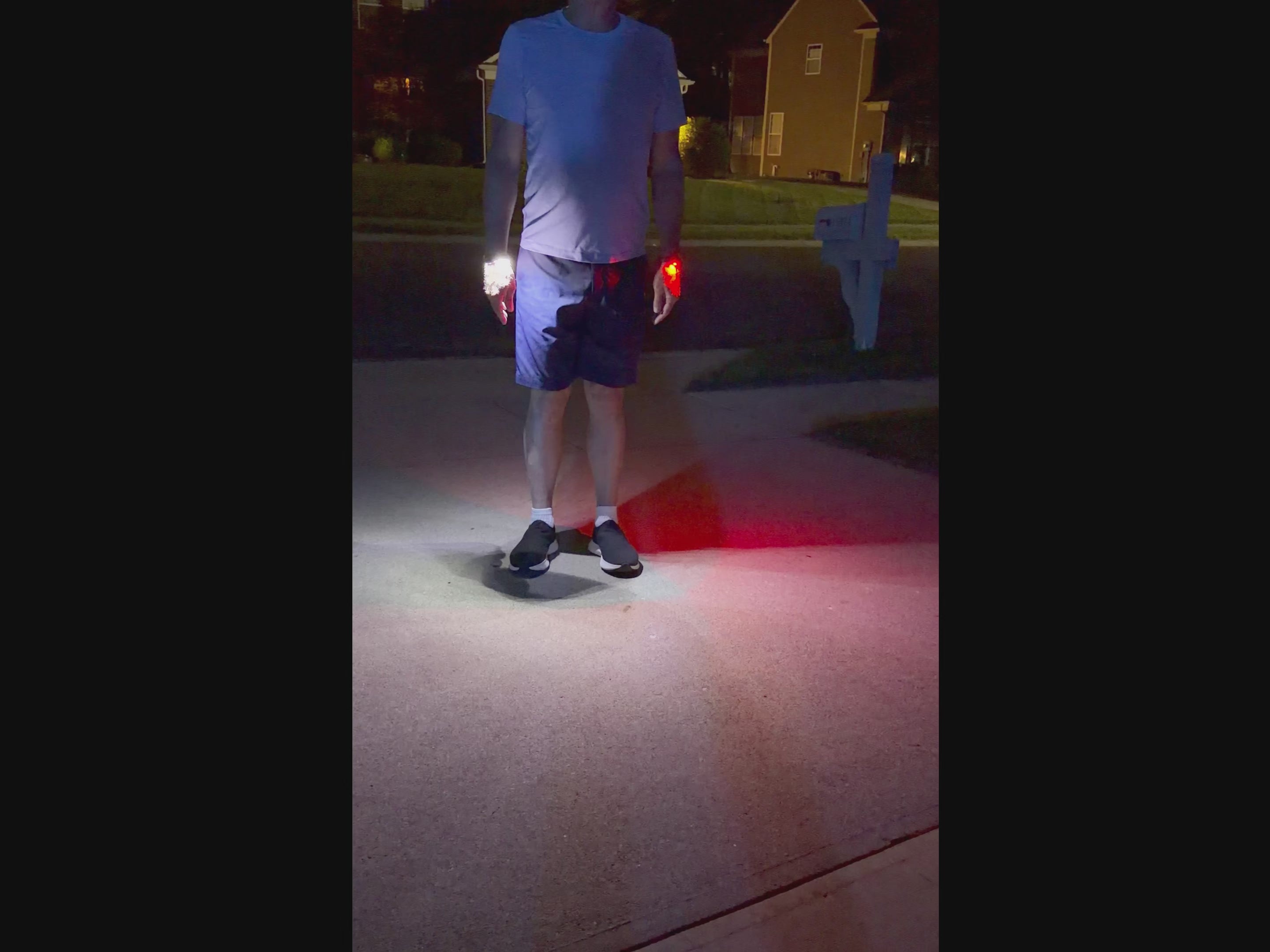 Rechargeable Wrist Flashlight for Dog Walking